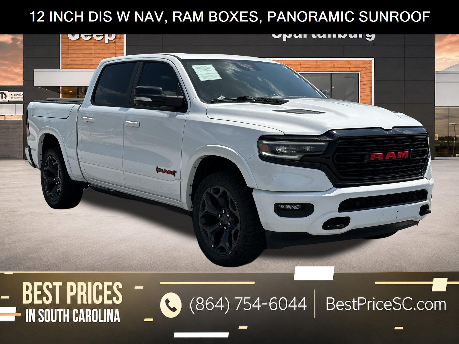 Bright White Clearcoat 2022 RAM 1500 Pickup Truck Four-Wheel Drive 8-Speed Automatic