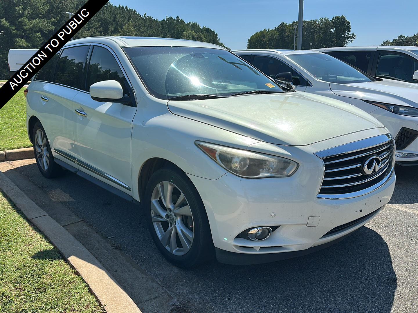 Moonlight White 2013 INFINITI JX35 SUV / Crossover All-Wheel Drive Continuously Variable Transmission