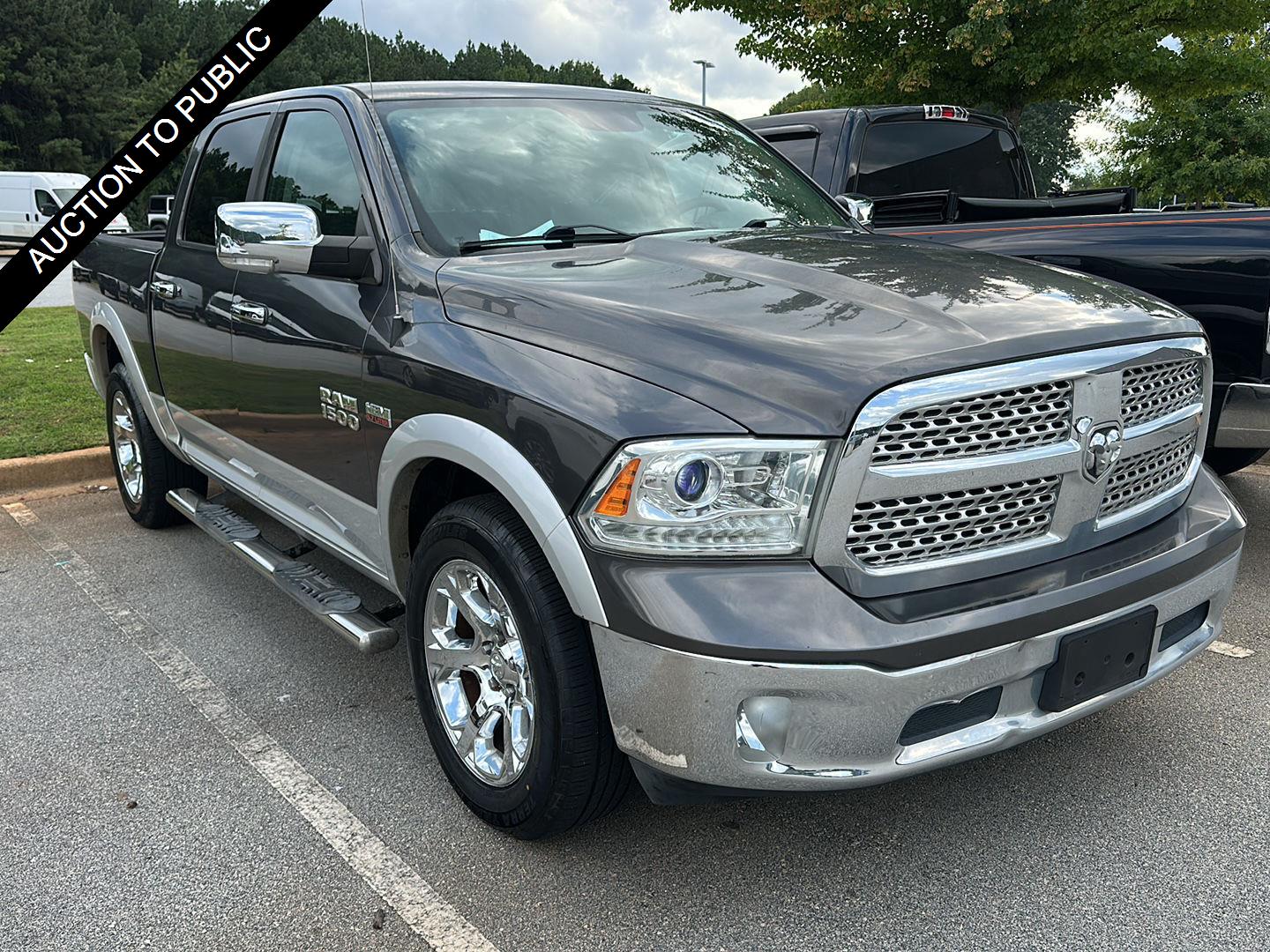 Gray (Granite Crystal Metallic Clearcoat) 2016 RAM 1500 Pickup Truck Four-Wheel Drive 8-Speed Automatic