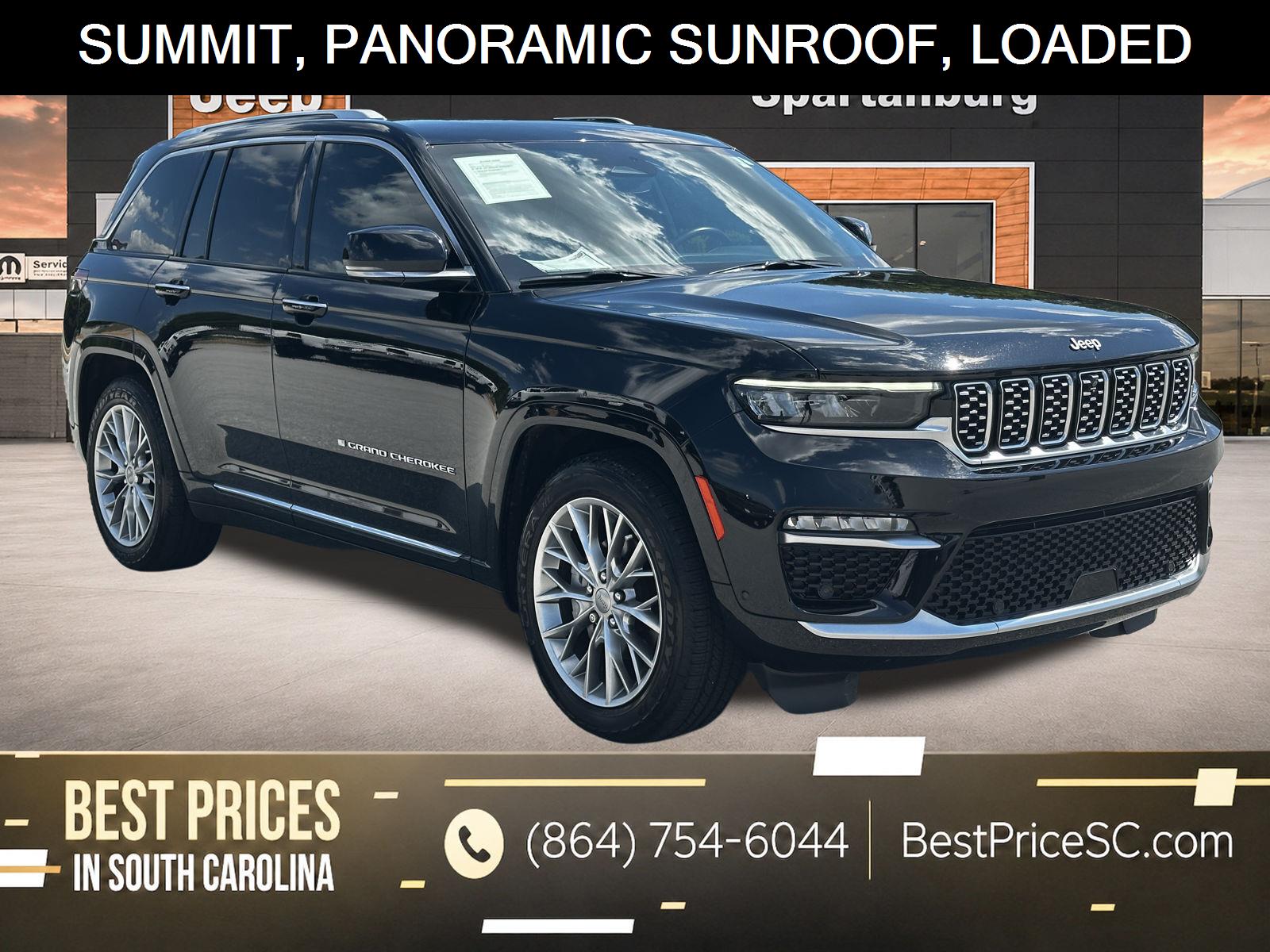 Diamond Black Crystal Pearlcoat 2023 Jeep Grand Cherokee SUV / Crossover Four-Wheel Drive 8-Speed Automatic