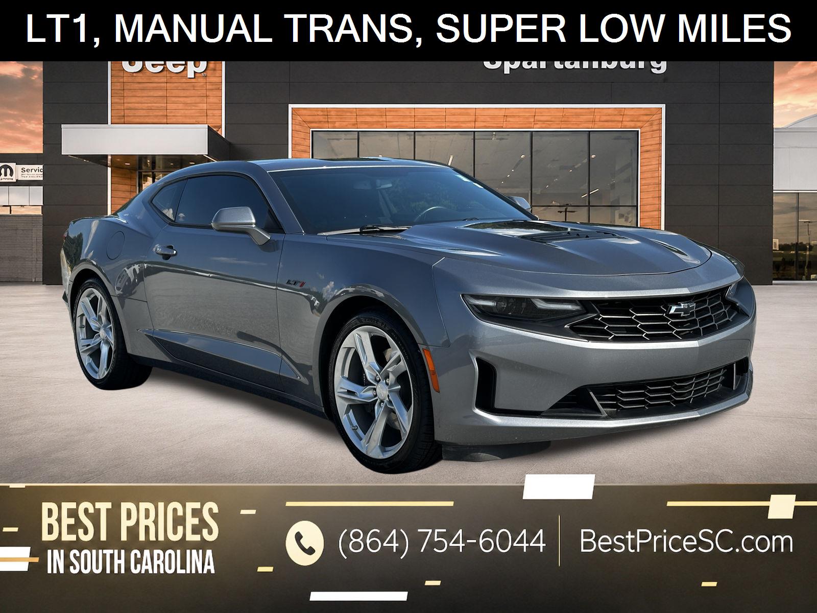 Satin Steel Gray Metallic 2021 Chevrolet Camaro Coupe Rear-Wheel Drive 6-Speed Manual