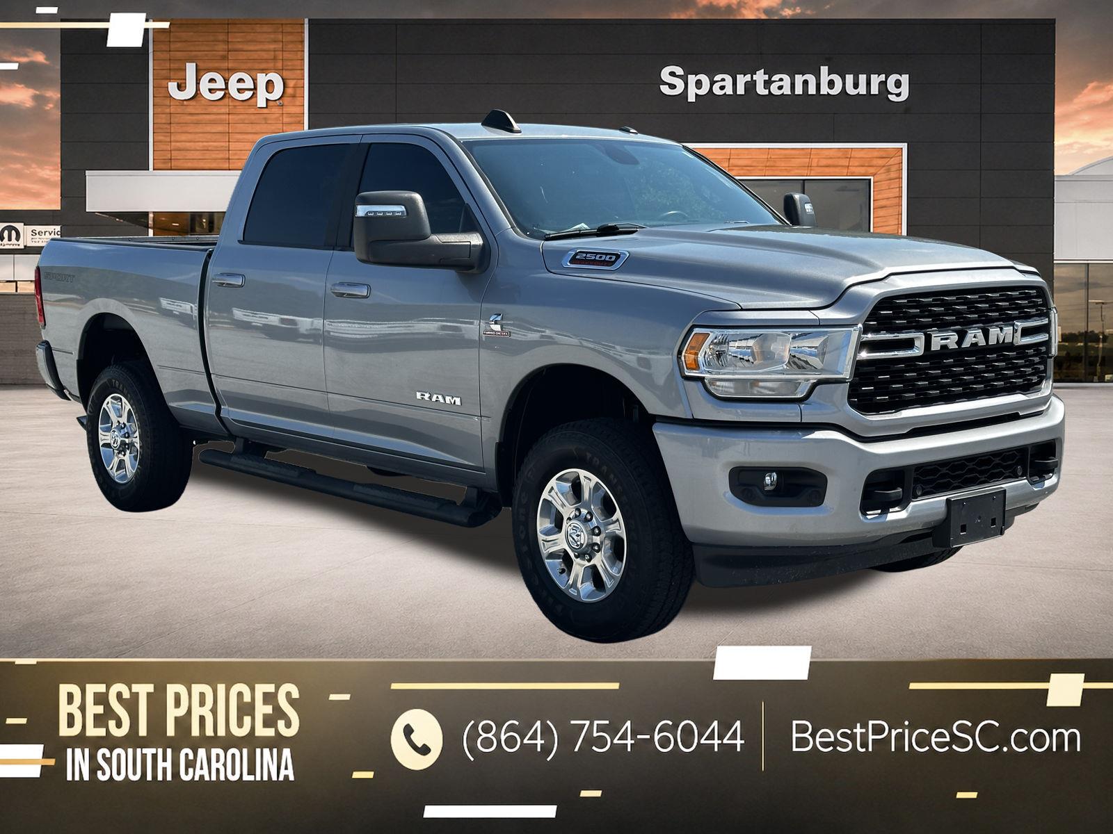 Billet Silver Metallic Clearcoat 2023 RAM 2500 Pickup Truck Four-Wheel Drive 6-Speed Automatic