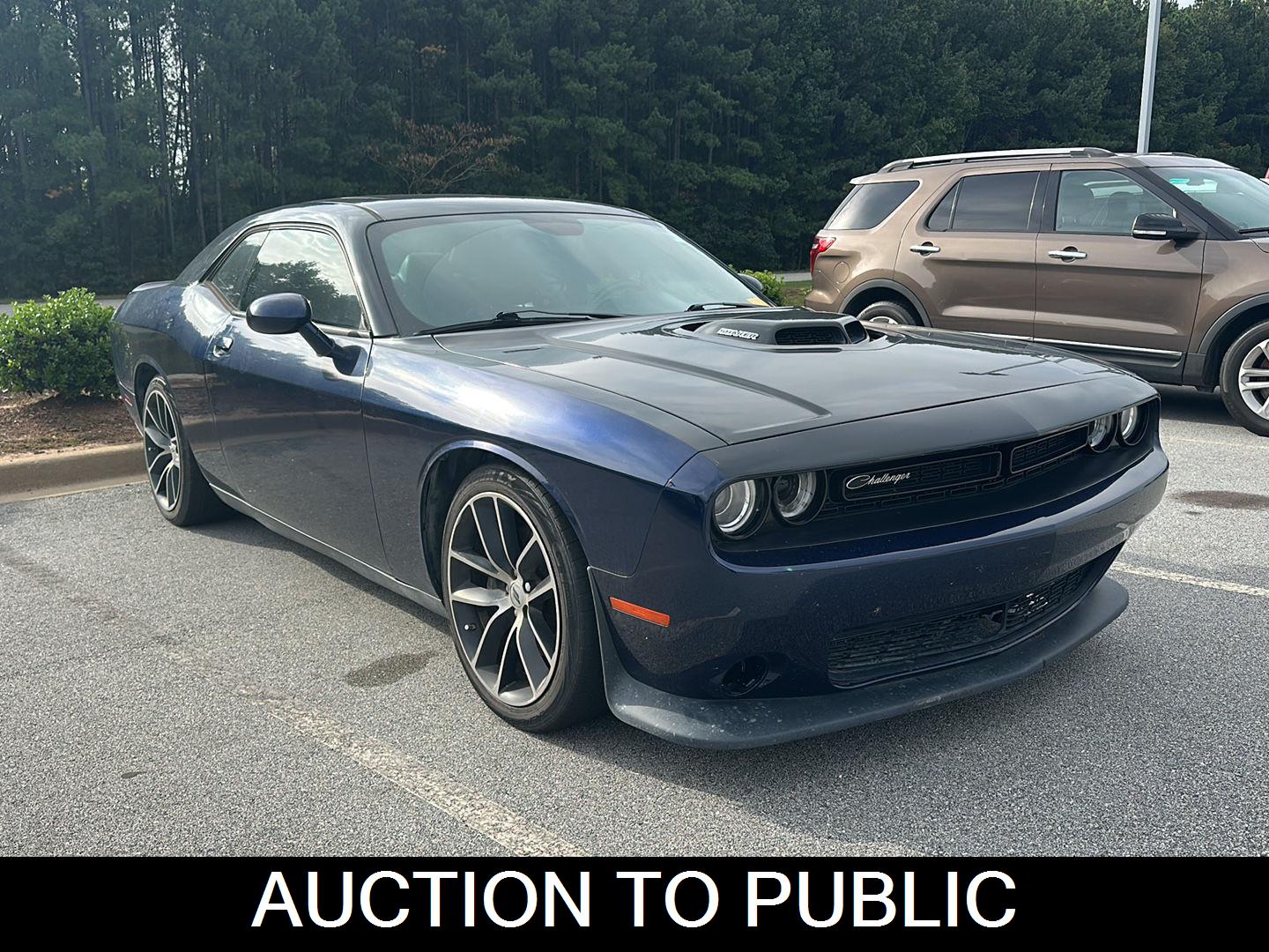 Contusion Blue Pearlcoat 2017 Dodge Challenger Coupe Rear-Wheel Drive 6-Speed Manual