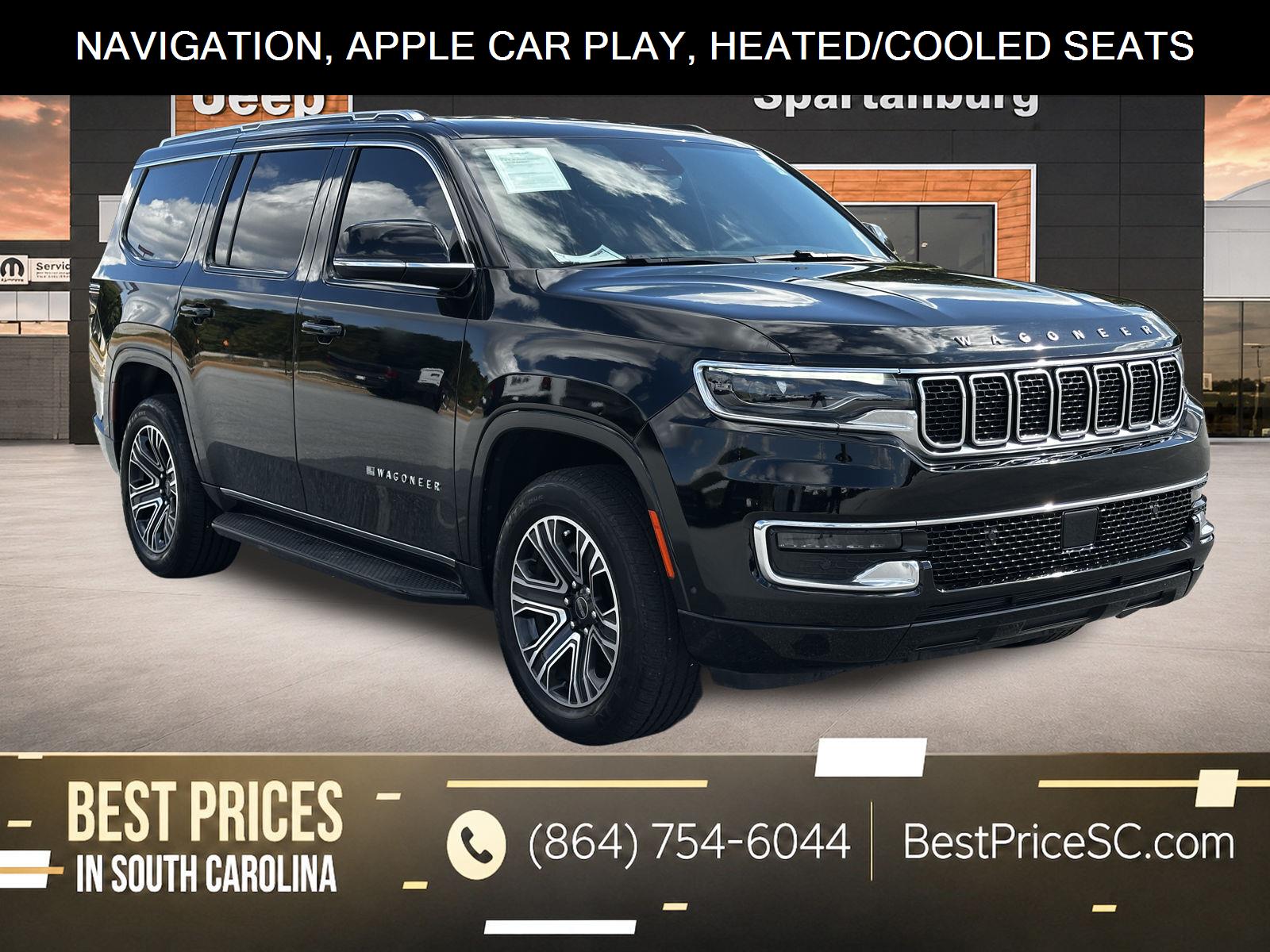 Diamond Black Crystal Pearlcoat 2025 Jeep Wagoneer SUV / Crossover Four-Wheel Drive 8-Speed Automatic