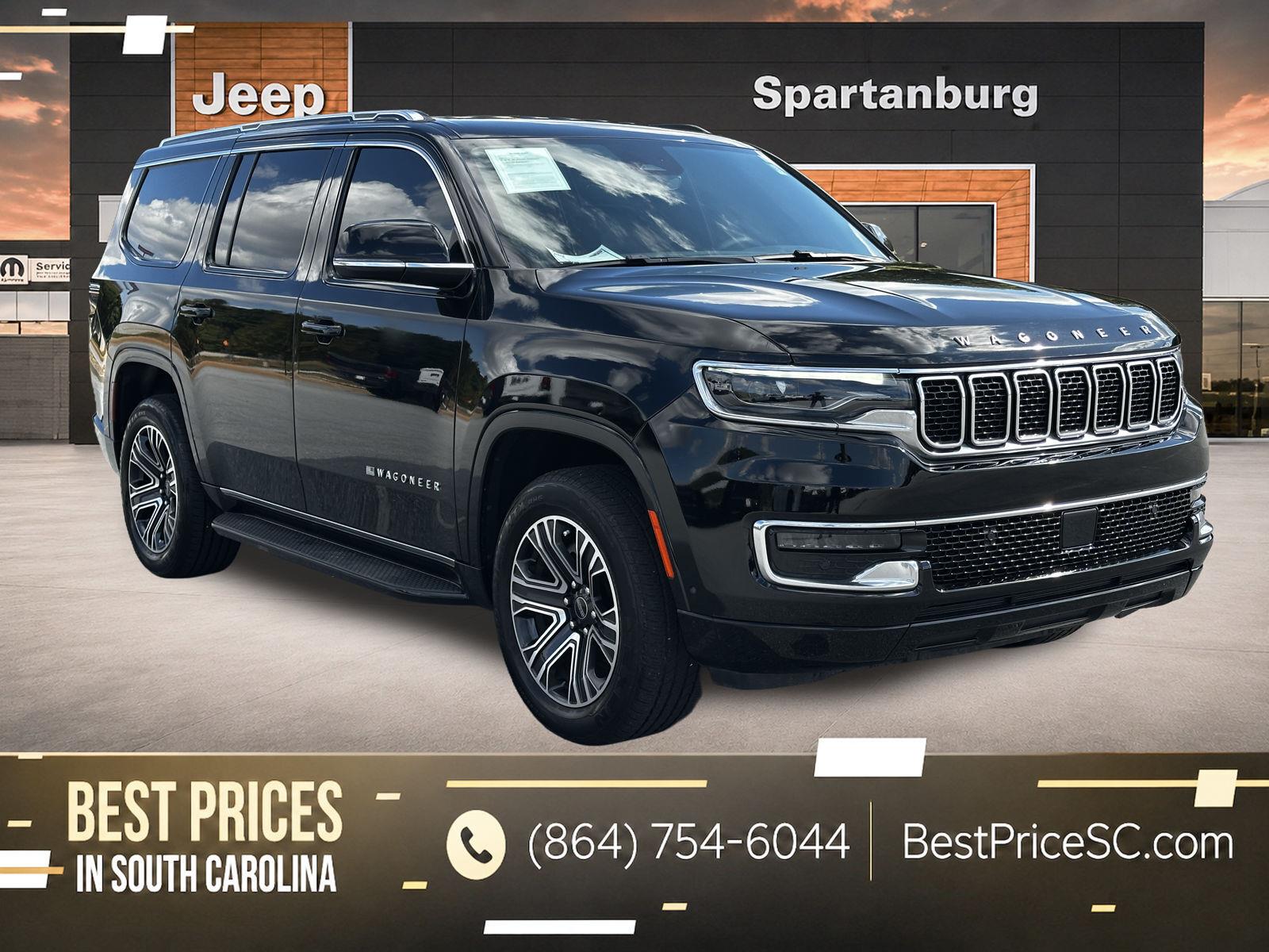 Diamond Black Crystal Pearlcoat 2025 Jeep Wagoneer SUV / Crossover Four-Wheel Drive 8-Speed Automatic
