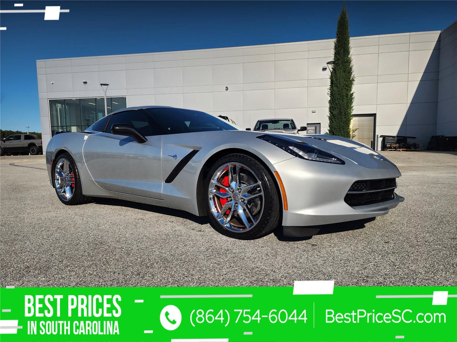 Blade Silver Metallic 2014 Chevrolet Corvette Stingray Z51 1LT Coupe RWD Coupe Rear-Wheel Drive 7-Speed Manual