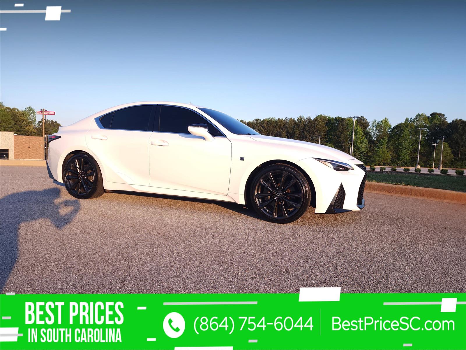 Ultra White 2024 Lexus IS 350 F Sport Design RWD Sedan Rear-Wheel Drive Automatic