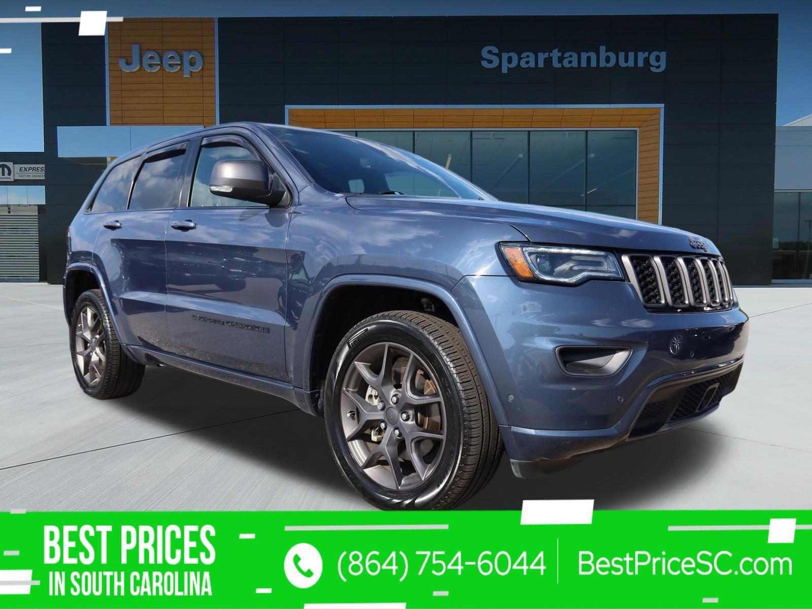 Slate Blue Pearlcoat 2021 Jeep Grand Cherokee 80th Anniversary Edition 4WD SUV / Crossover Four-Wheel Drive 8-Speed Automatic