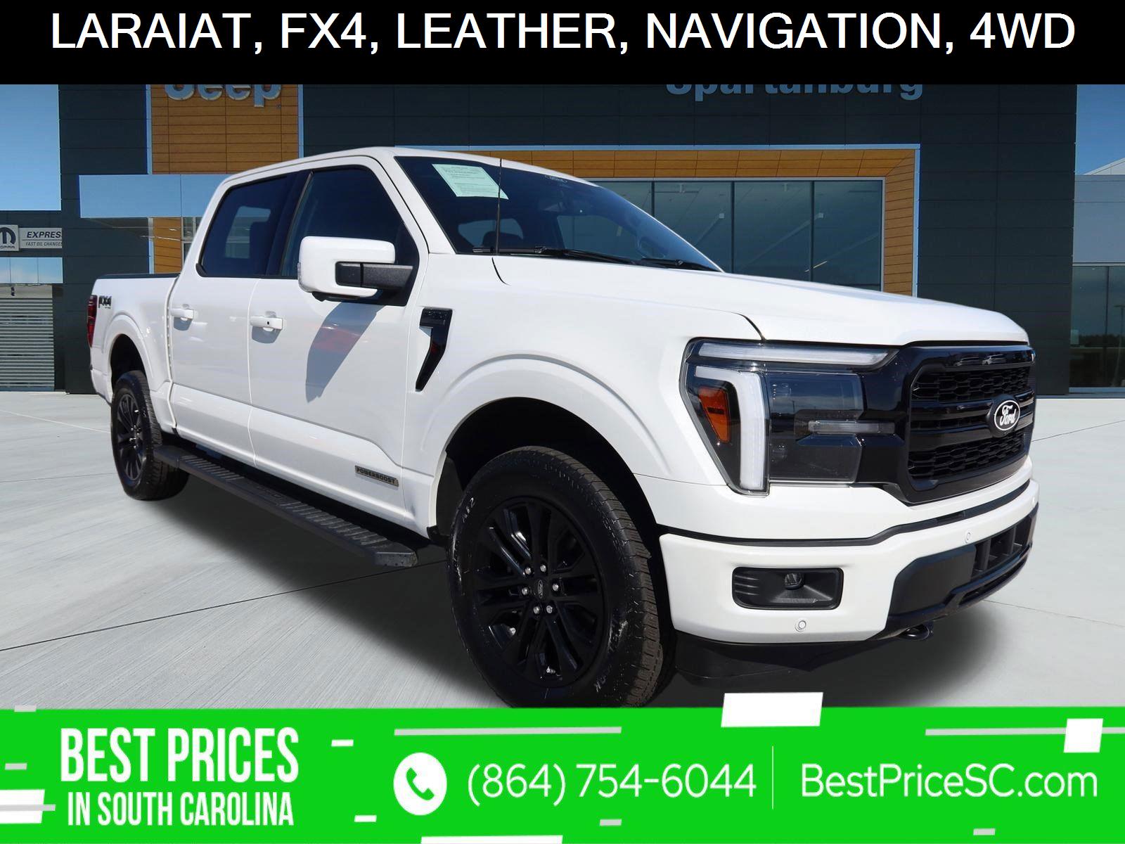 Star White Metallic Tri-Coat 2025 Ford F-150 Pickup Truck Four-Wheel Drive Automatic
