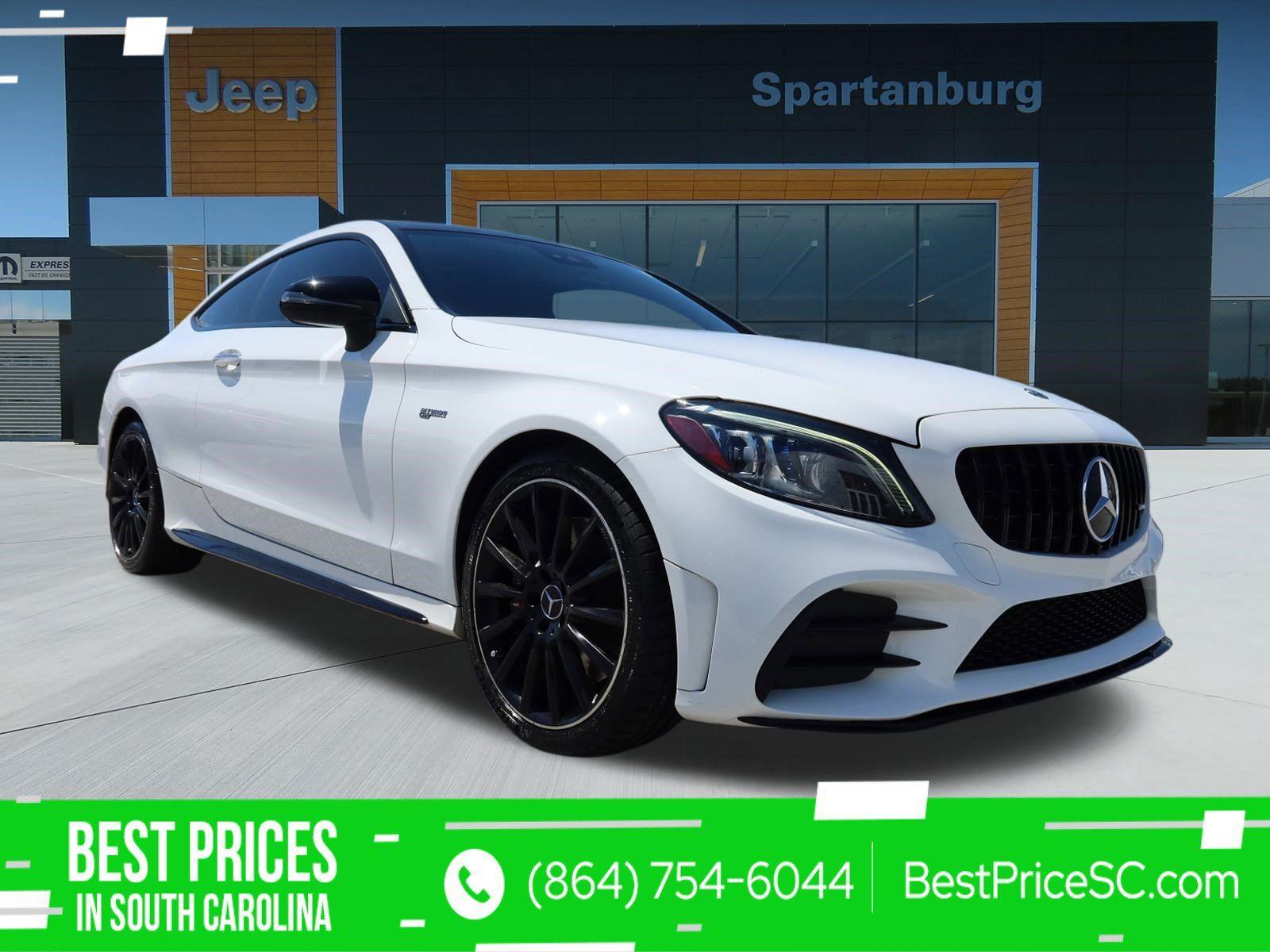 Polar White 2020 Mercedes-Benz C-Class AMG C 43 Coupe 4MATIC Coupe All-Wheel Drive Automatic