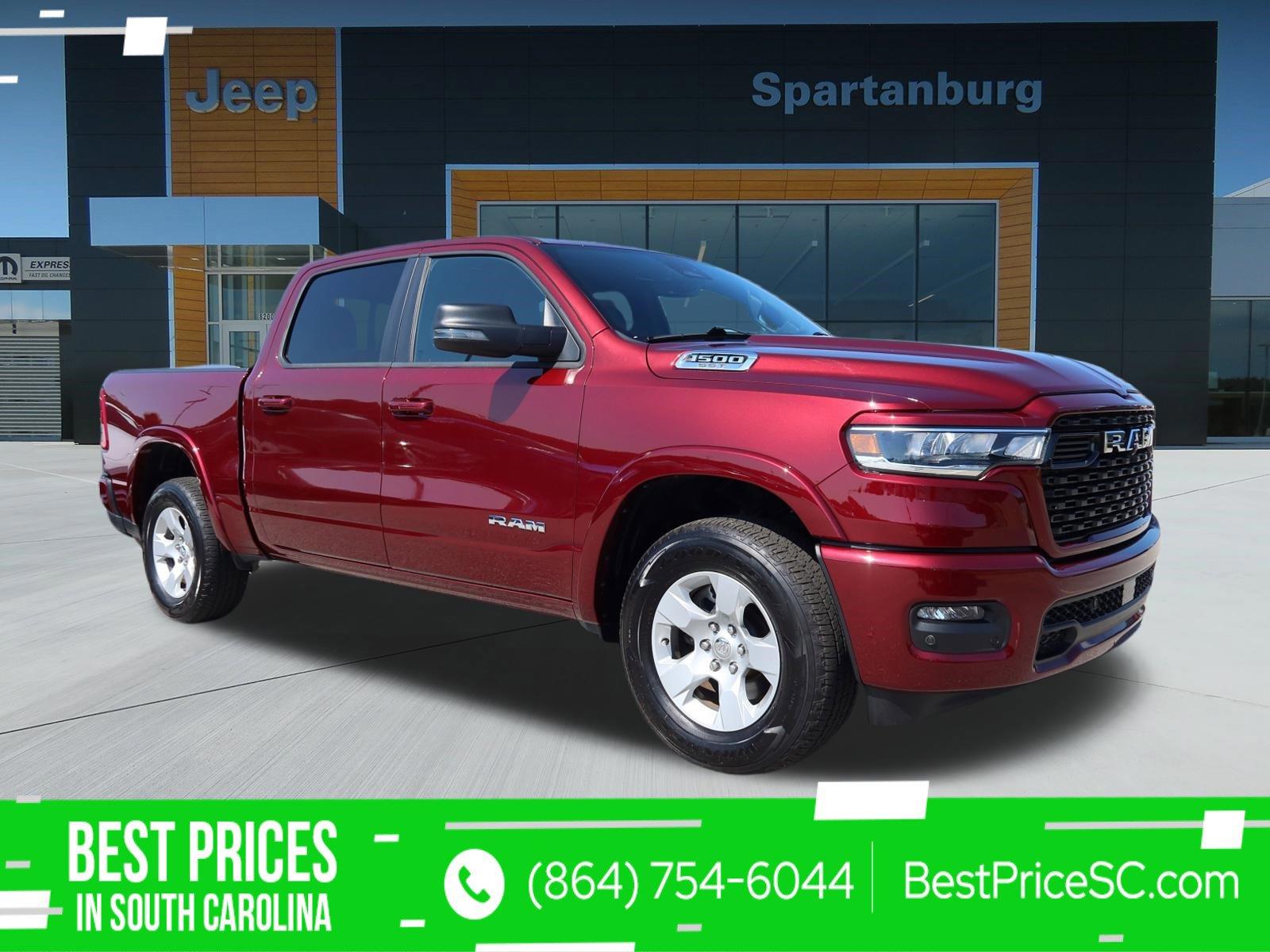 Delmonico Red Pearlcoat 2025 RAM 1500 Big Horn Crew Cab 4WD Pickup Truck Four-Wheel Drive 8-Speed Automatic