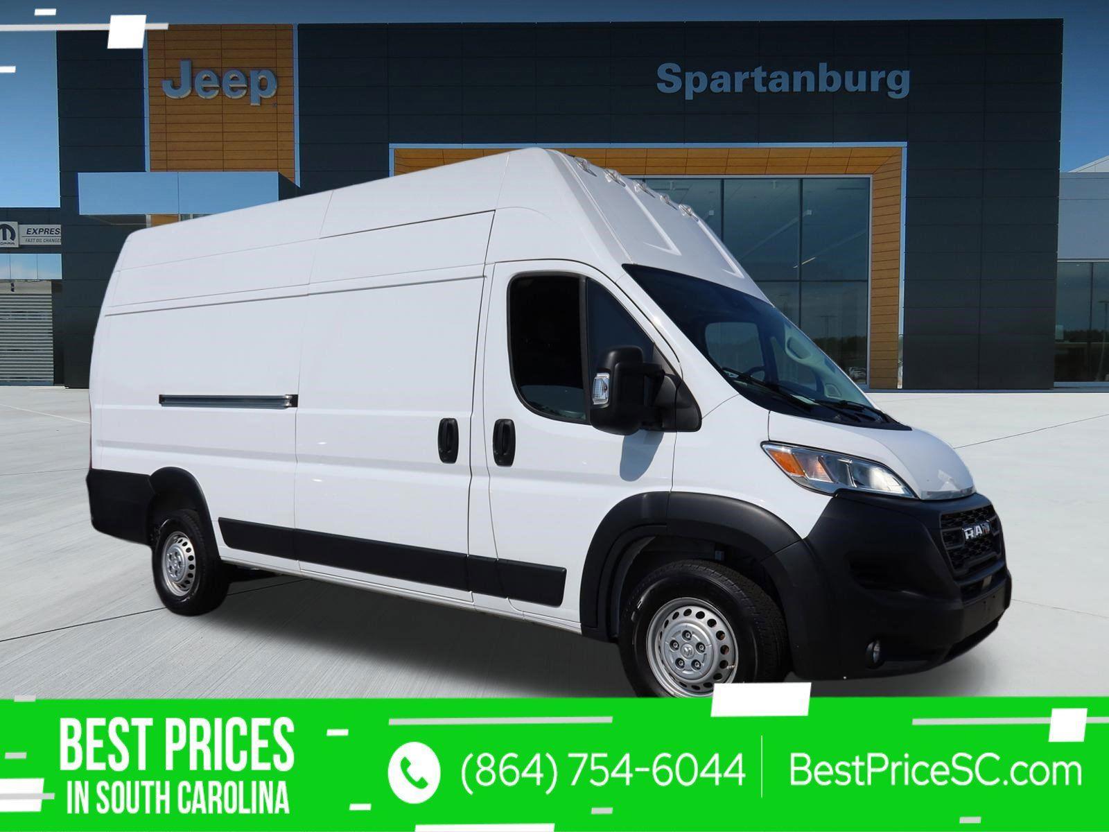 Bright White Clearcoat 2025 RAM ProMaster 3500 Tradesman 159 Super High Roof Extended Cargo Van FWD Van Front-Wheel Drive 9-Speed Automatic