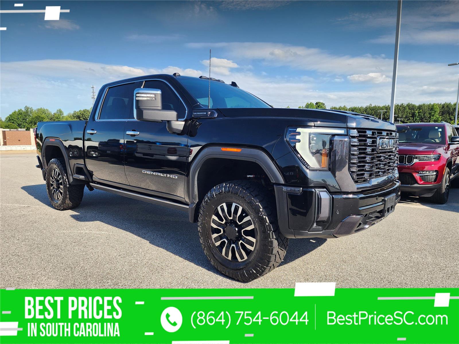 Onyx Black 2024 GMC Sierra 2500HD Denali Ultimate Crew Cab 4WD Pickup Truck Four-Wheel Drive Automatic