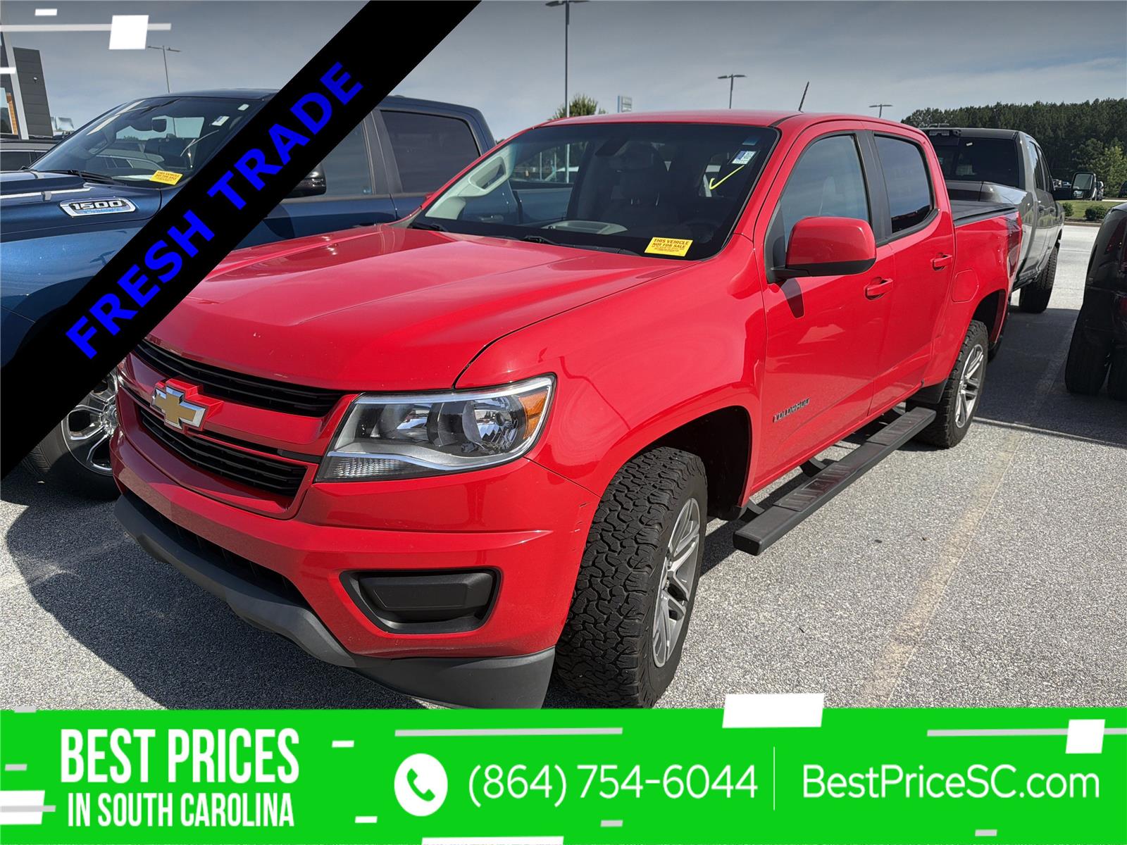 Red Hot 2019 Chevrolet Colorado Pickup Truck Four-Wheel Drive 8-Speed Automatic