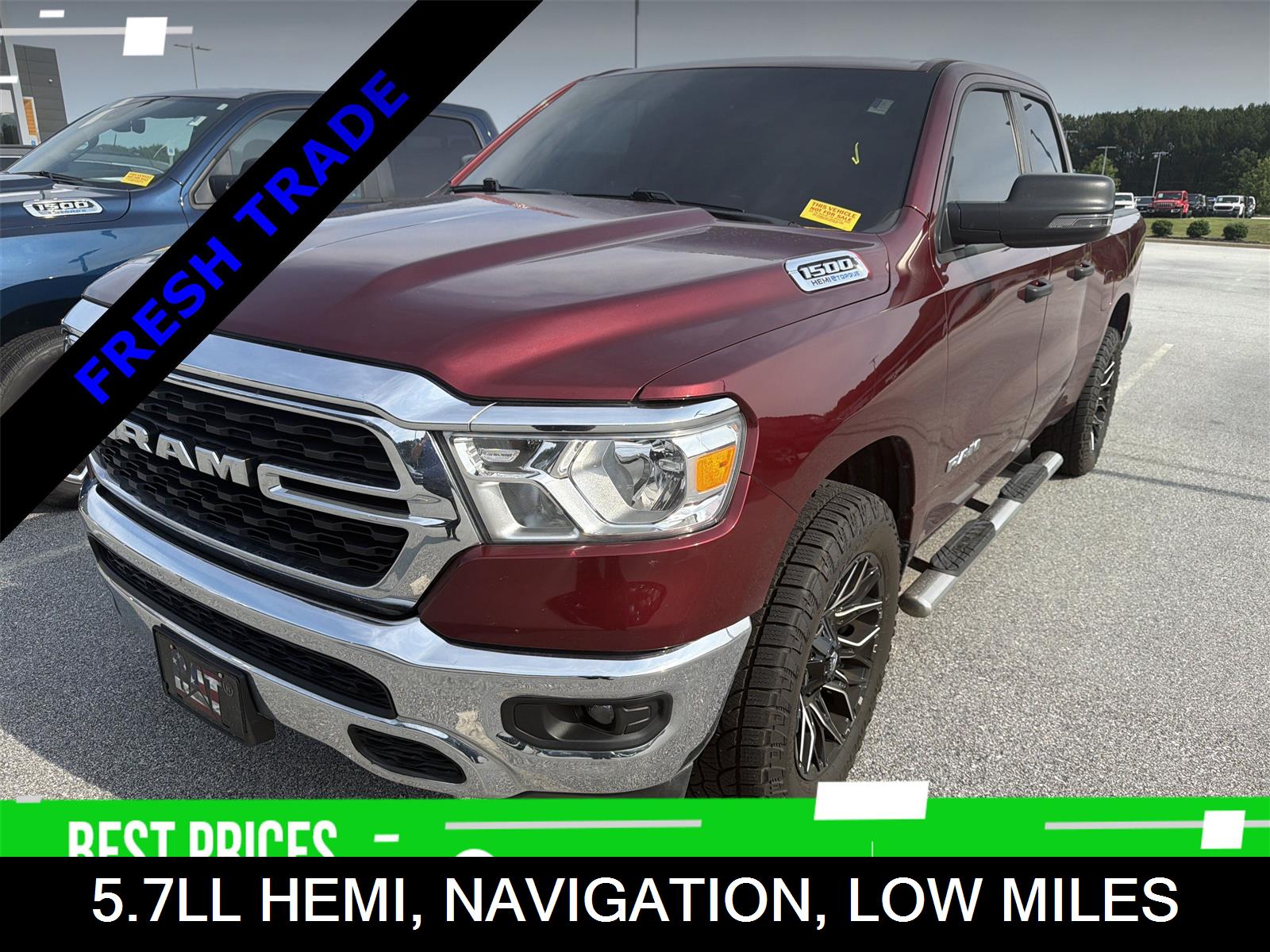 Delmonico Red Pearlcoat 2023 RAM 1500 Pickup Truck Four-Wheel Drive 8-Speed Automatic