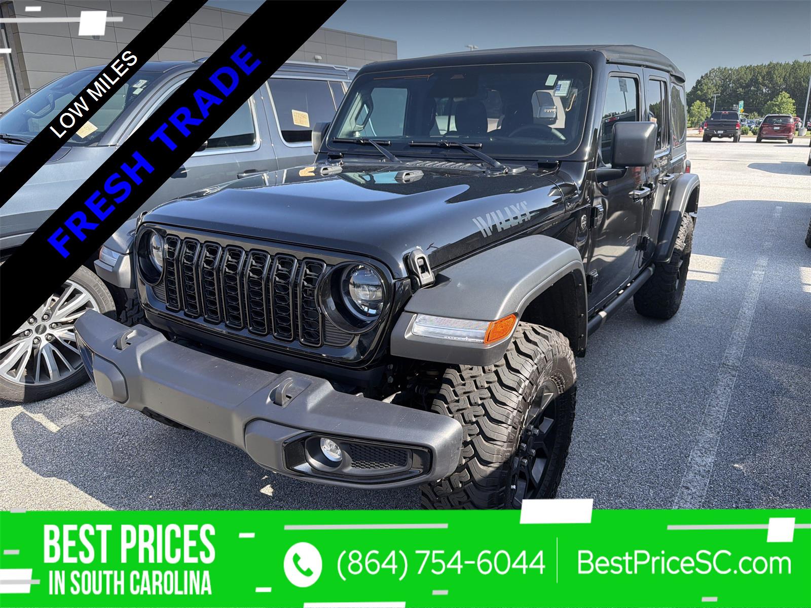 Black Clearcoat 2025 Jeep Wrangler SUV / Crossover Four-Wheel Drive 8-Speed Automatic