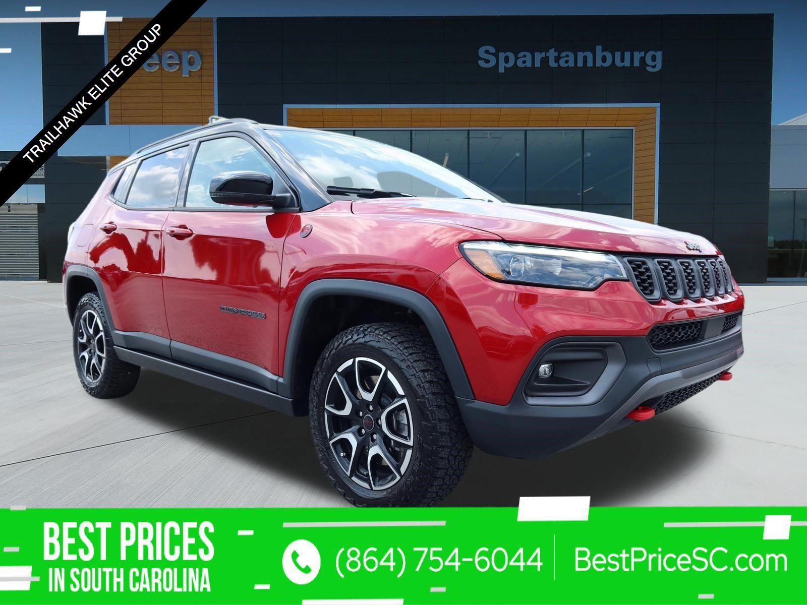 Red Hot Pearlcoat 2025 Jeep Compass SUV / Crossover Four-Wheel Drive 8-Speed Automatic