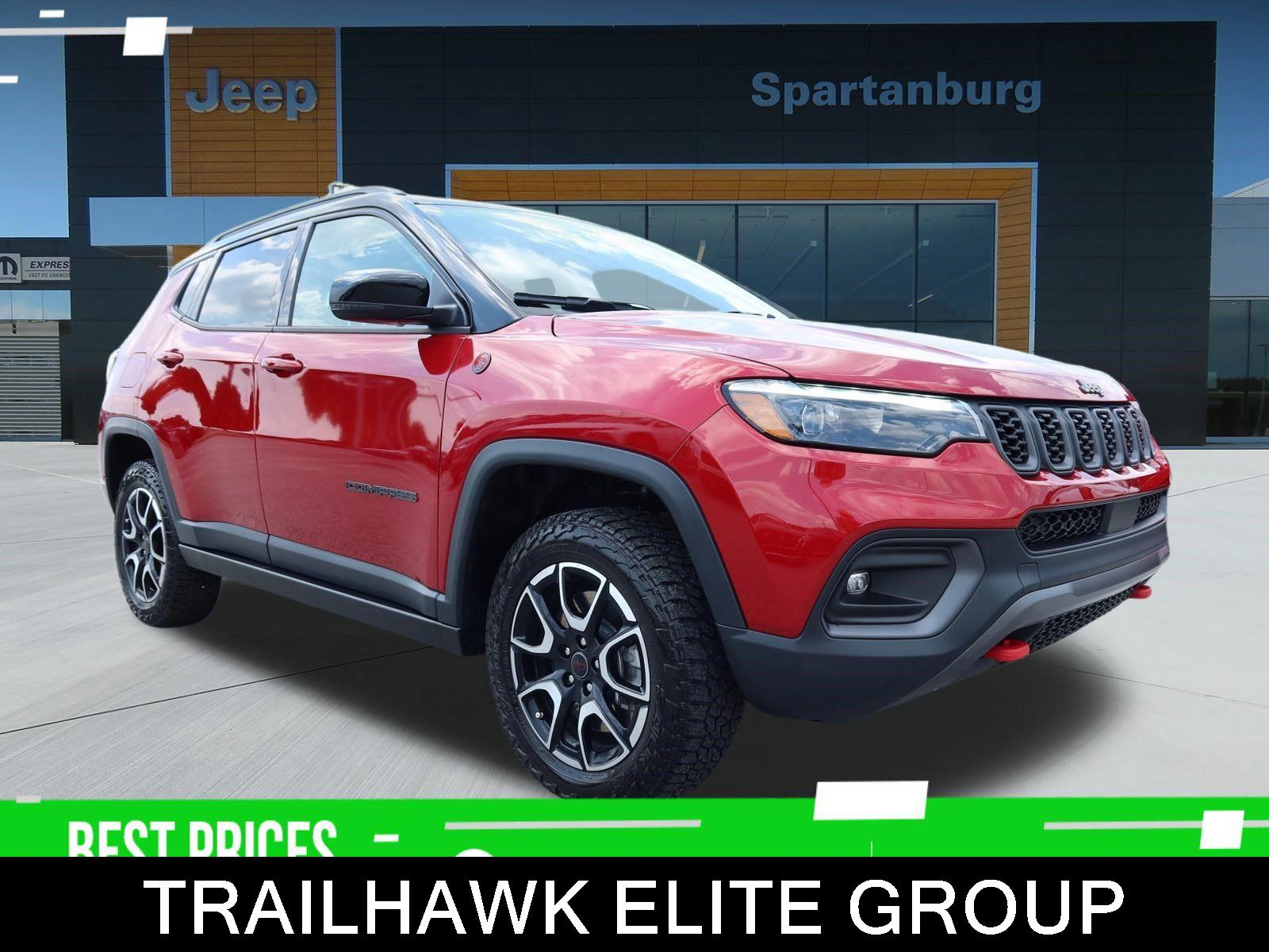Red Hot Pearlcoat 2025 Jeep Compass SUV / Crossover Four-Wheel Drive 8-Speed Automatic