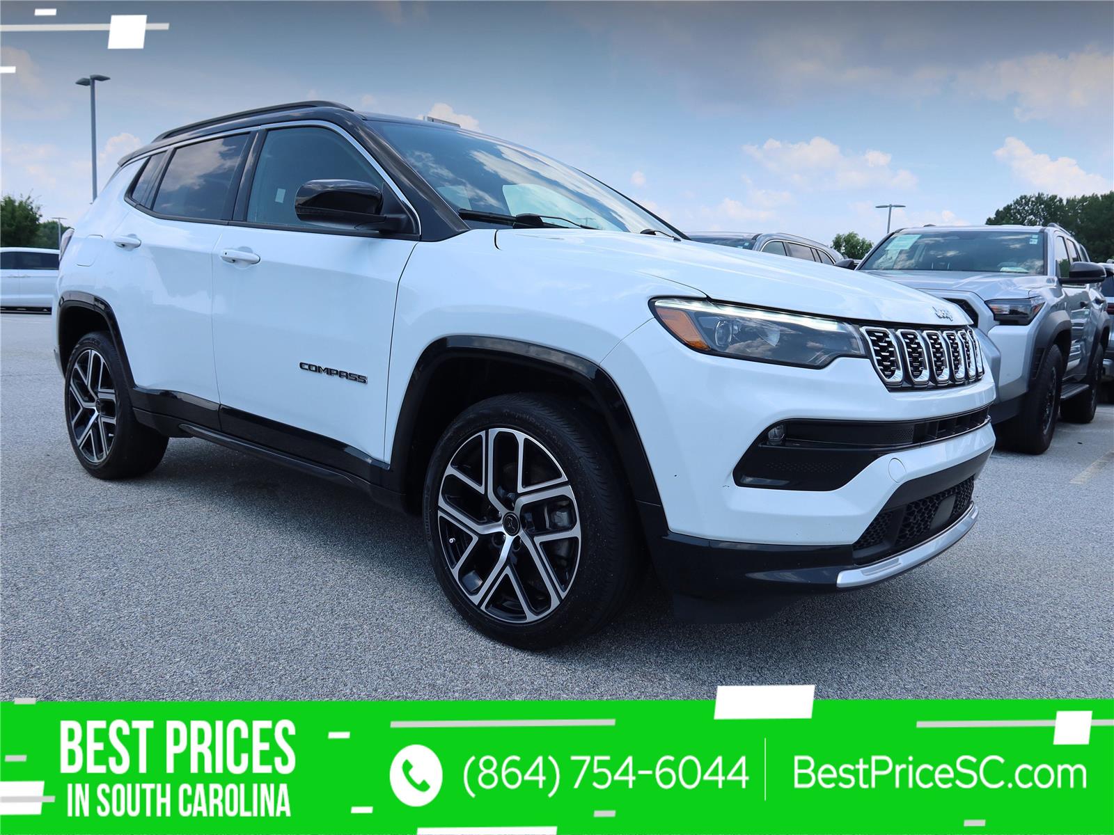 Bright White Clearcoat 2025 Jeep Compass SUV / Crossover Four-Wheel Drive 8-Speed Automatic