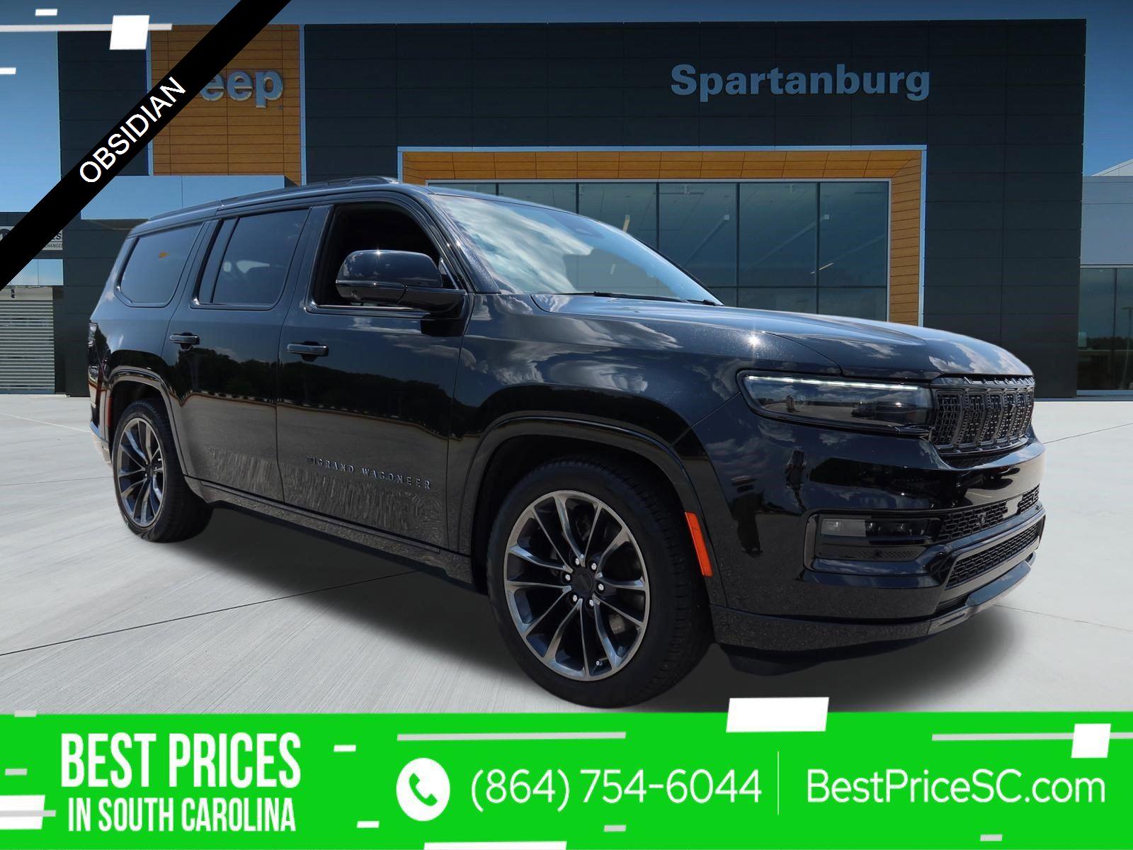 Diamond Black Crystal Pearlcoat 2025 Jeep Grand Wagoneer SUV / Crossover Four-Wheel Drive 8-Speed Automatic