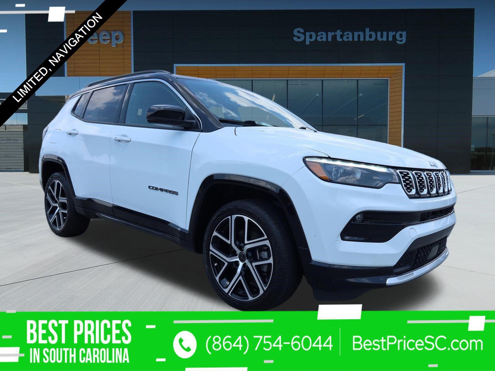 Bright White Clearcoat 2025 Jeep Compass SUV / Crossover Four-Wheel Drive 8-Speed Automatic