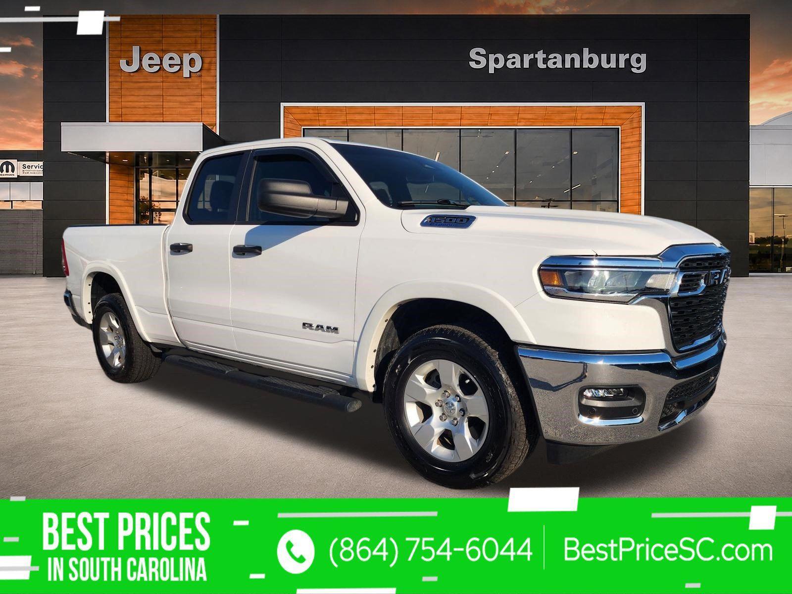 Bright White Clearcoat 2025 RAM 1500 Pickup Truck Four-Wheel Drive 8-Speed Automatic