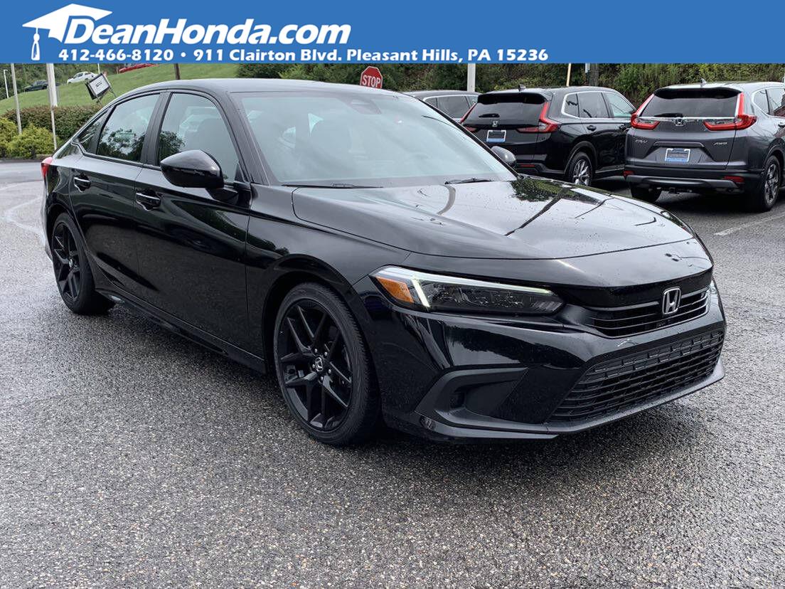 Crystal Black Pearl 2024 Honda Civic Sedan Front-Wheel Drive Continuously Variable Transmission