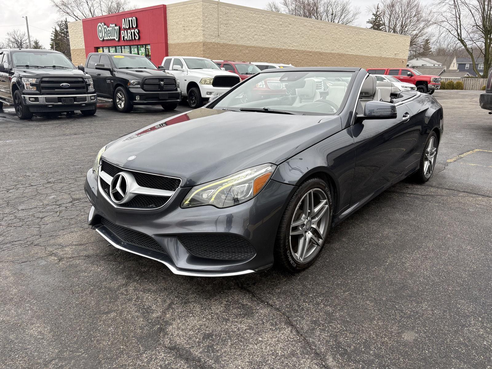 Black 2016 Mercedes-Benz E-Class E 400 Cabriolet Convertible Rear-Wheel Drive