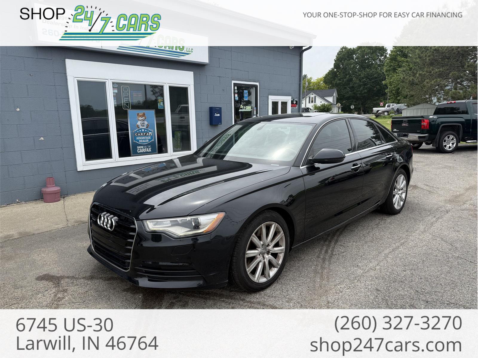 Phantom Black Pearl Effect 2015 Audi A6 2.0T quattro Premium Plus Sedan AWD Sedan All-Wheel Drive Automatic