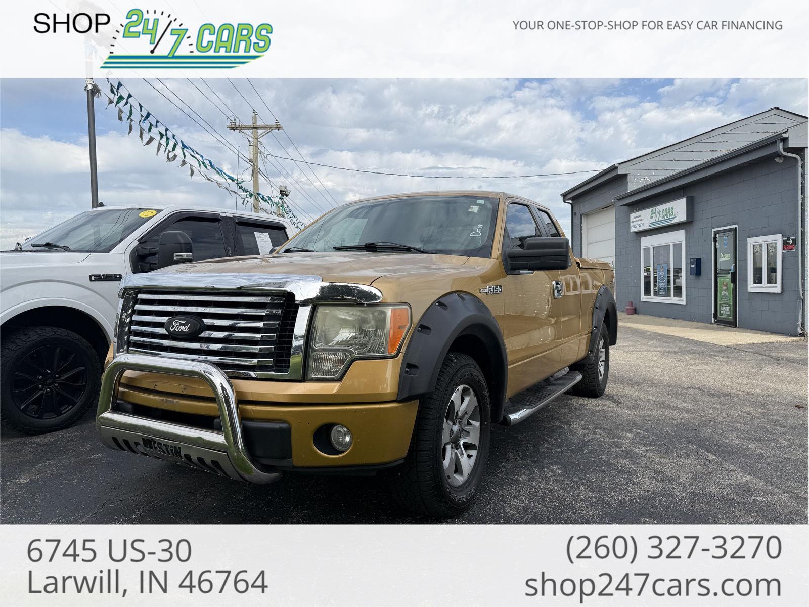 Amber Gold Clearcoat Metallic 2009 Ford F-150 Pickup Truck 4X2 4-Speed Automatic Overdrive