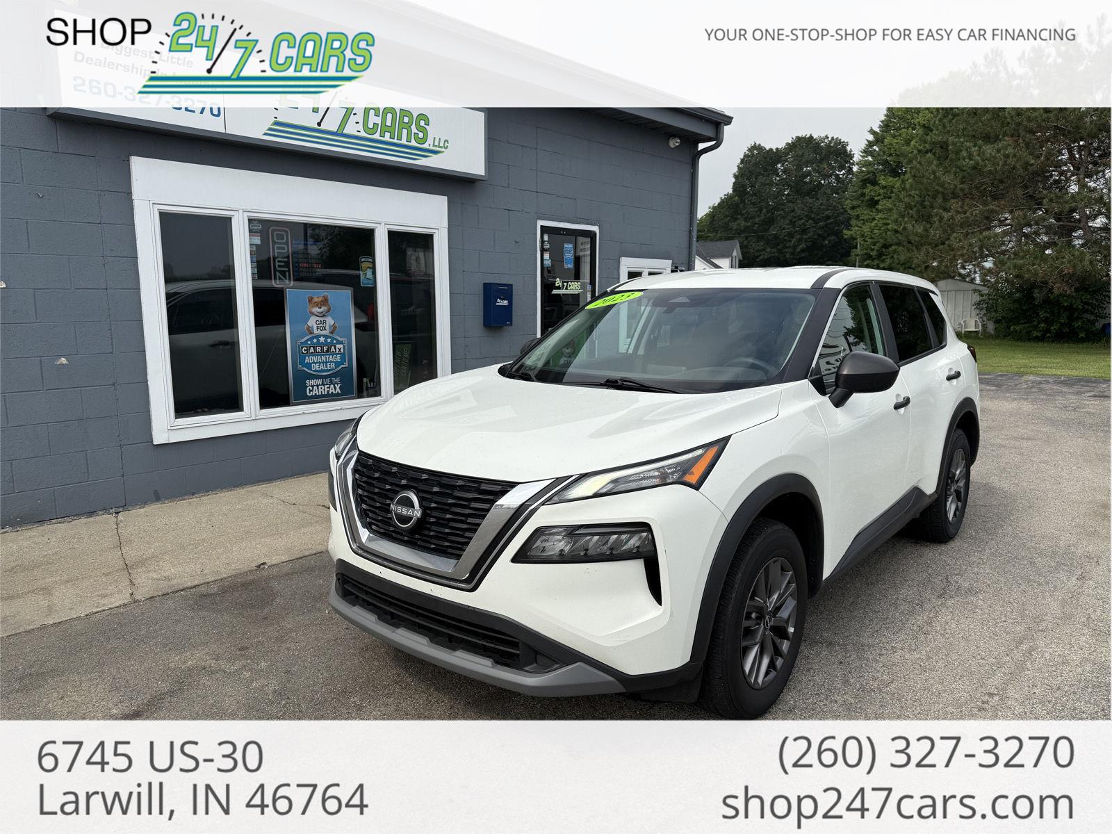 Glacier White 2023 Nissan Rogue SUV / Crossover All-Wheel Drive Continuously Variable Transmission
