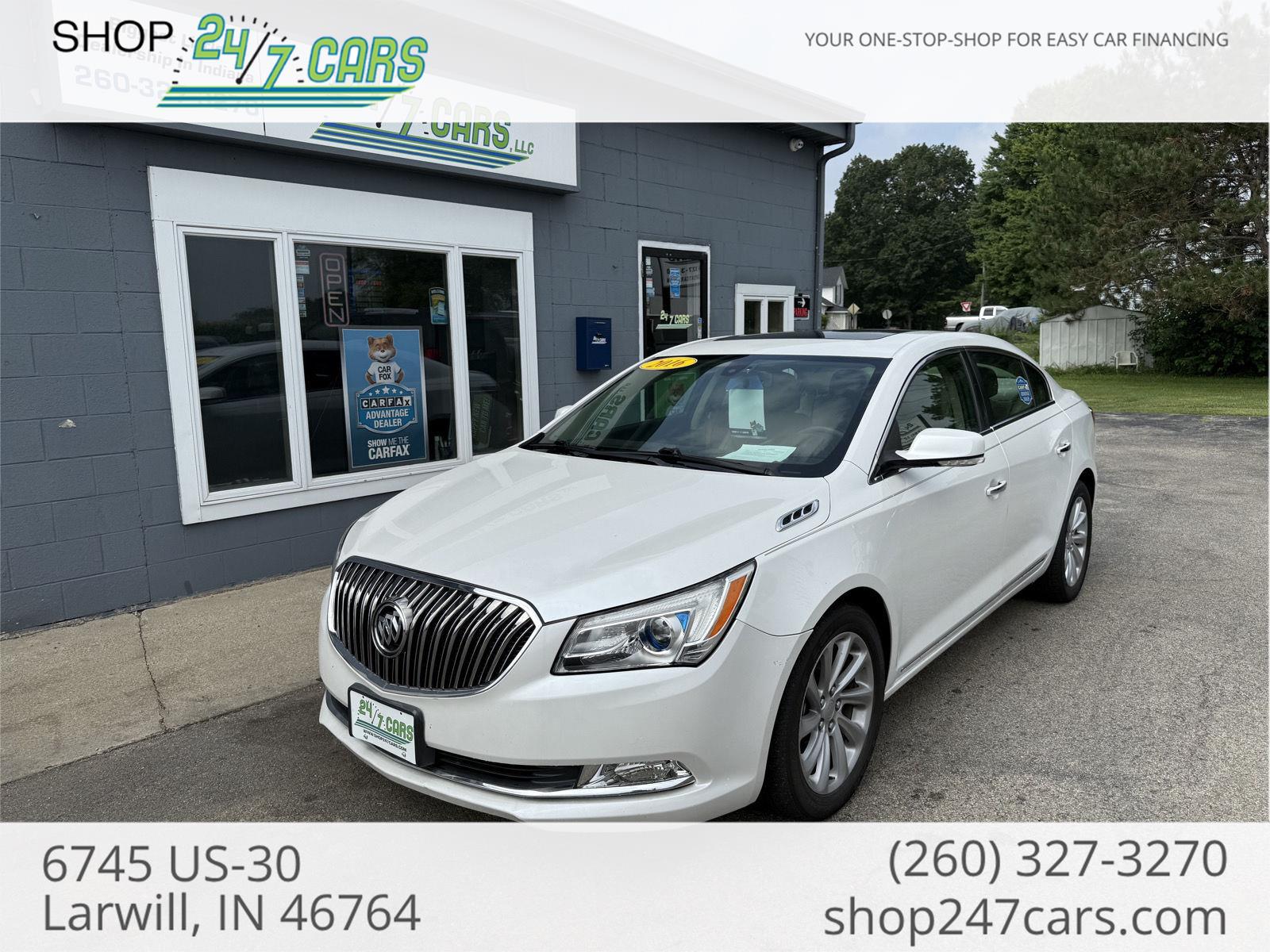 White Frost Tricoat 2016 Buick LaCrosse Sedan Front-Wheel Drive 6-Speed Automatic Overdrive