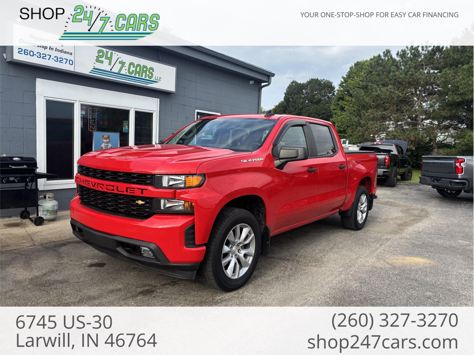 Red Hot 2019 Chevrolet Silverado 1500 Pickup Truck Four-Wheel Drive 6-Speed Automatic