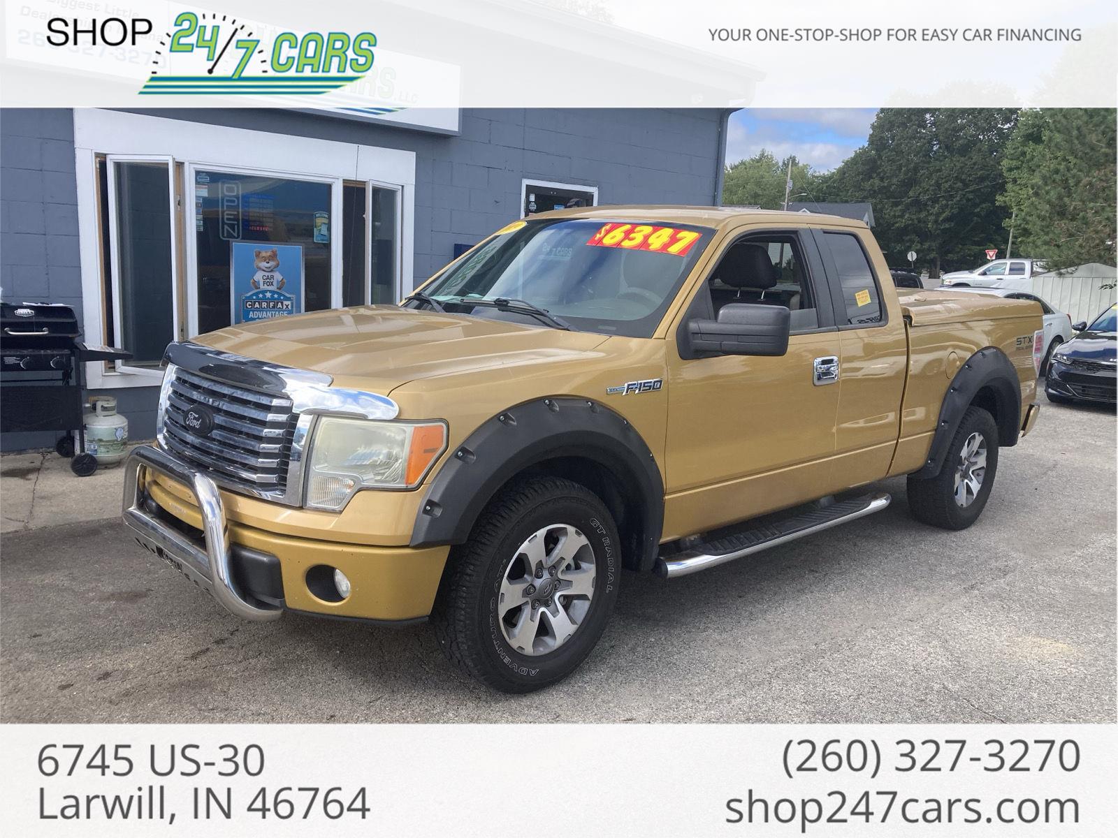 Amber Gold Clearcoat Metallic 2009 Ford F-150 Pickup Truck 4X2 4-Speed Automatic Overdrive