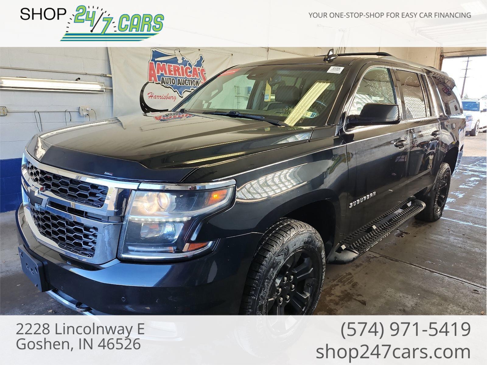 Black 2017 Chevrolet Suburban SUV / Crossover Four-Wheel Drive 6-Speed Automatic