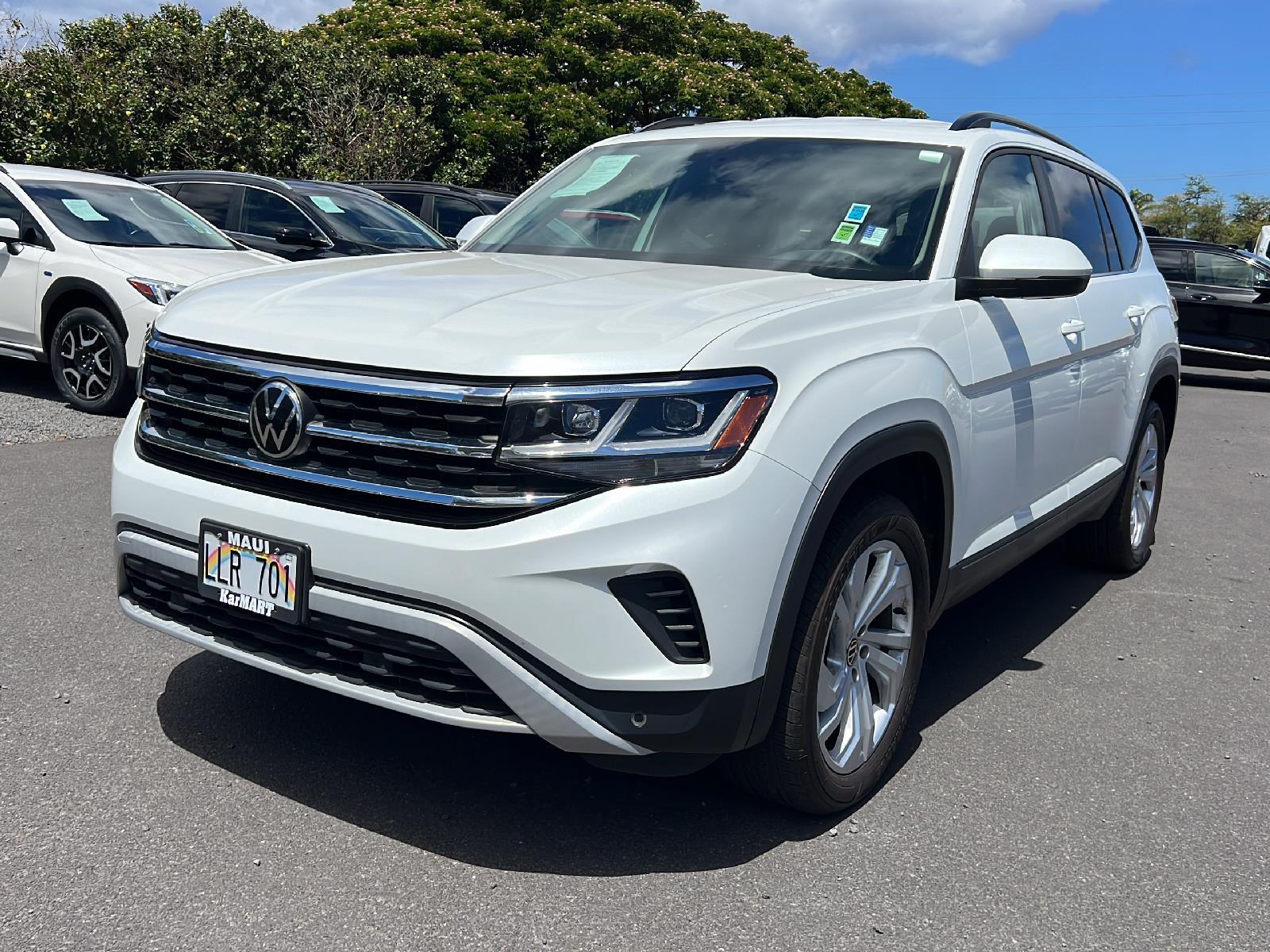 Used 2021 Volkswagen Atlas SE w/Tech with VIN 1V2HR2CA8MC579489 for sale in Kihei, HI