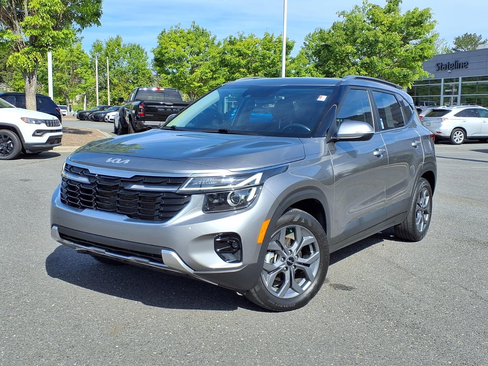 Steel Gray 2024 Kia Seltos S FWD SUV / Crossover Front-Wheel Drive Continuously Variable Transmission