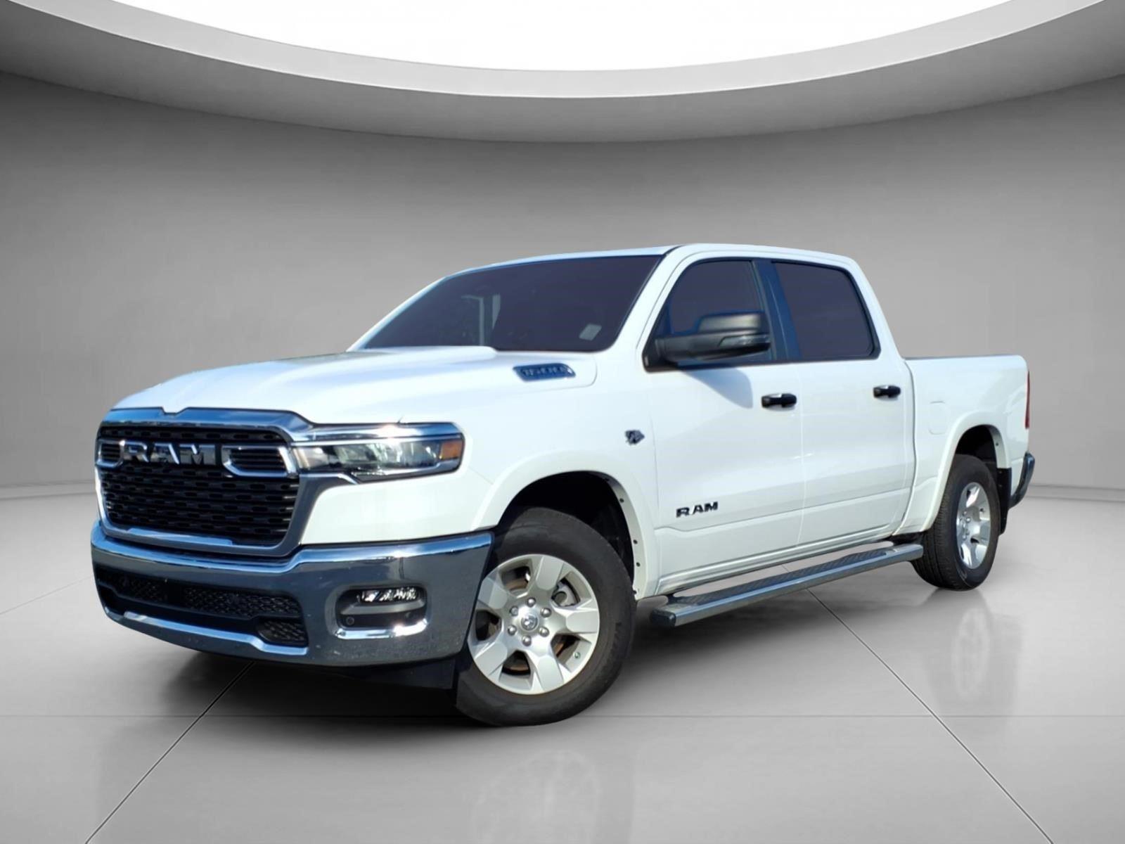 Bright White Clearcoat 2026 RAM 1500 Big Horn Crew Cab 4WD Pickup Truck Four-Wheel Drive 8-Speed Automatic