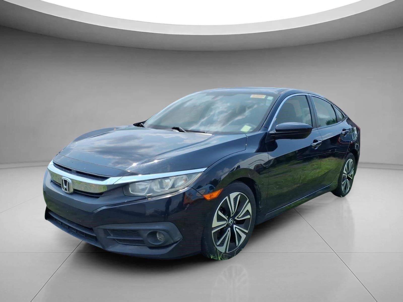 Crystal Black Pearl 2016 Honda Civic Sedan Front-Wheel Drive Continuously Variable Transmission