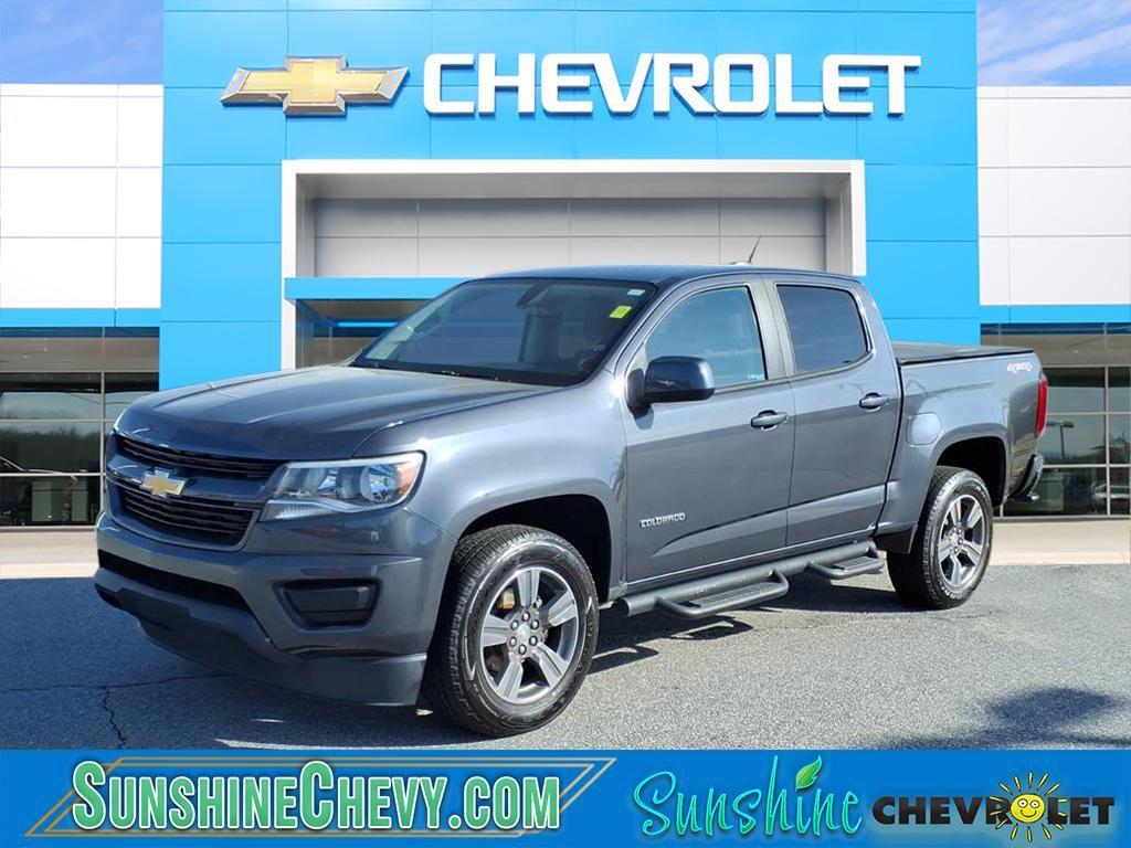 Cyber Gray Metallic 2017 Chevrolet Colorado Work Truck Crew Cab 4WD Pickup Truck Four-Wheel Drive 8-Speed Automatic