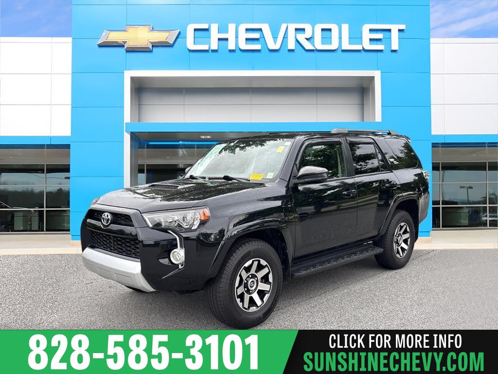 Midnight Black Metallic 2019 Toyota 4Runner TRD Off-Road 4WD SUV / Crossover Four-Wheel Drive Automatic