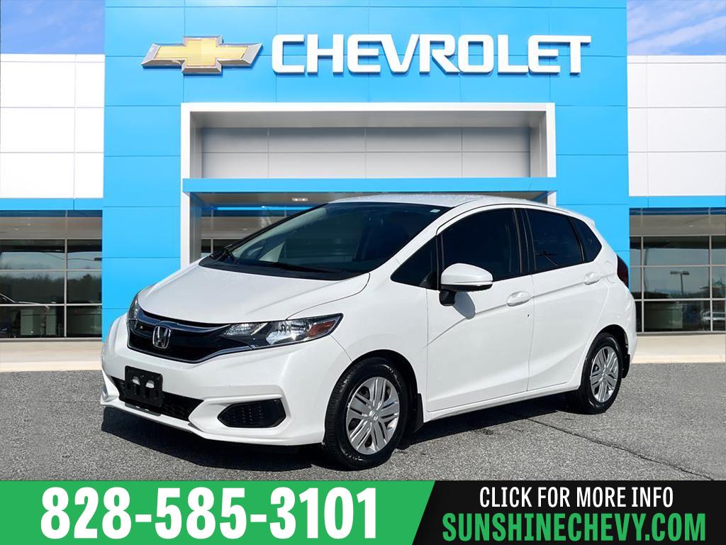 Platinum White Pearl 2019 Honda Fit Hatchback Front-Wheel Drive Continuously Variable Transmission
