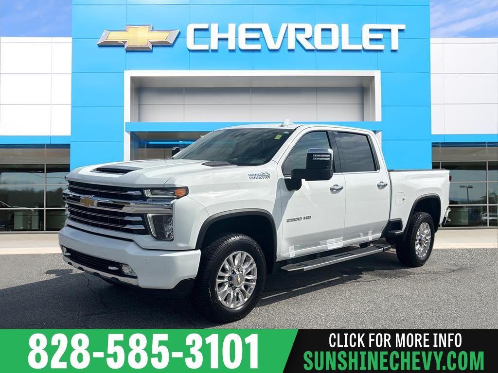 Summit White 2023 Chevrolet Silverado 2500HD High Country Crew Cab 4WD Pickup Truck Four-Wheel Drive 6-Speed Automatic