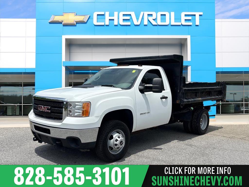 Summit White 2013 GMC Sierra 3500HD Work Truck LB 4WD Pickup Truck Four-Wheel Drive 6-Speed Automatic