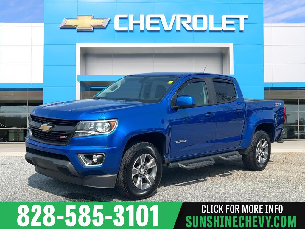 Kinetic Blue Metallic 2018 Chevrolet Colorado Pickup Truck Four-Wheel Drive 8-Speed Automatic
