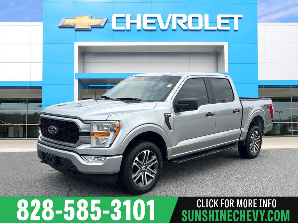 Iconic Silver 2022 Ford F-150 Pickup Truck Four-Wheel Drive Automatic