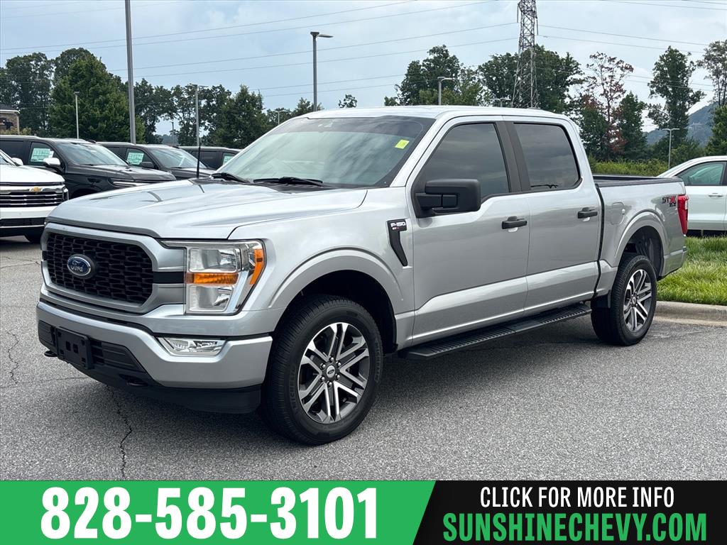 Iconic Silver 2022 Ford F-150 Pickup Truck Four-Wheel Drive Automatic