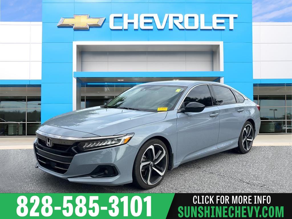 Sonic Gray Pearl 2022 Honda Accord Sedan Front-Wheel Drive Continuously Variable Transmission