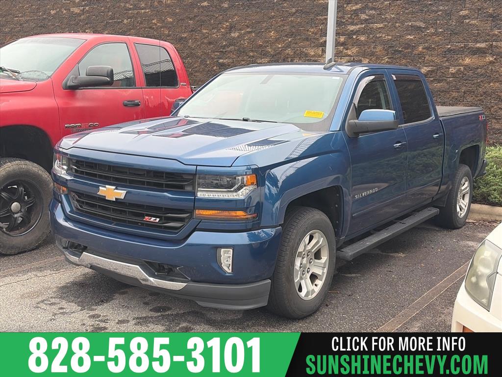 Deep Ocean Blue Metallic 2018 Chevrolet Silverado 1500 Pickup Truck Four-Wheel Drive 6-Speed Automatic
