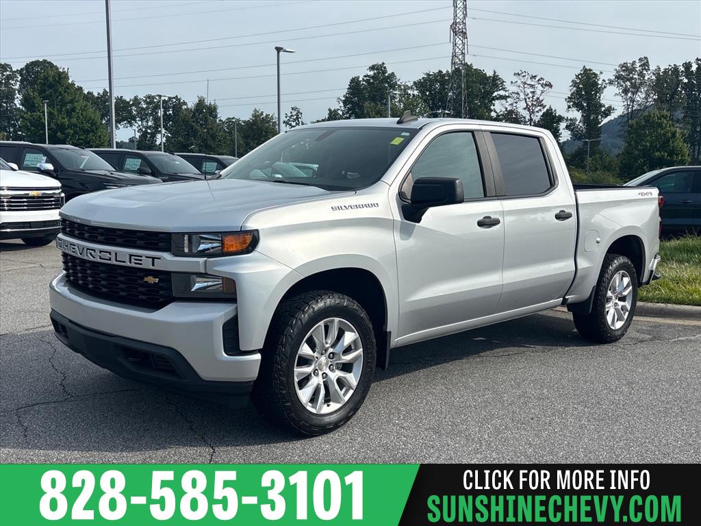 Silver Ice Metallic 2020 Chevrolet Silverado 1500 Pickup Truck Four-Wheel Drive 6-Speed Automatic